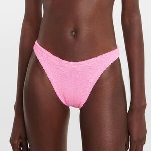 NWT Hunza G Bikini *Bottom Only* Bubblegum Pink Neon Crinkle New Stetchy Barbie